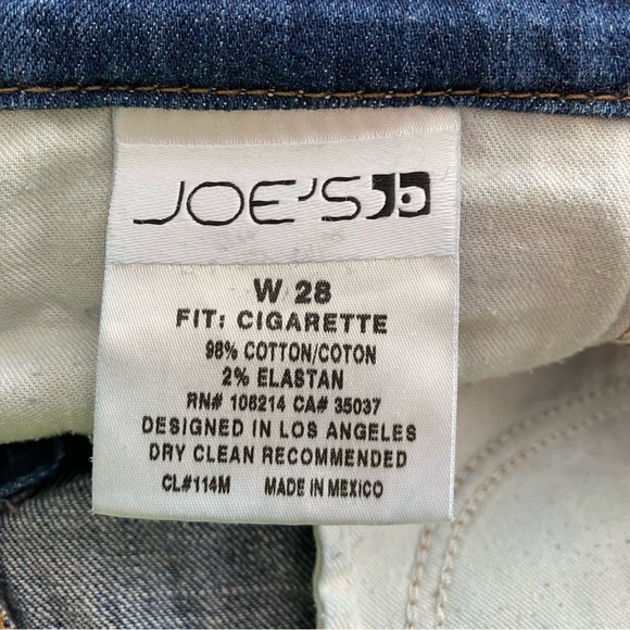 Joe’s The Cigarette Straight + Narrow Jeans Women’s Size W 28 - Picture 5 of 16